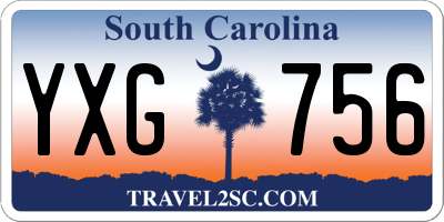 SC license plate YXG756