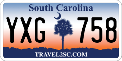 SC license plate YXG758