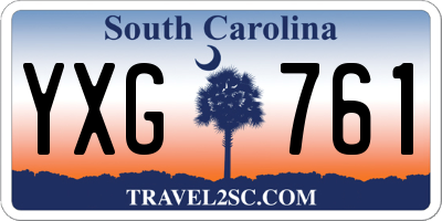 SC license plate YXG761