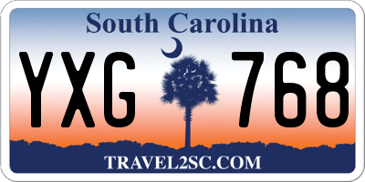 SC license plate YXG768