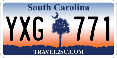 SC license plate YXG771