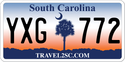 SC license plate YXG772