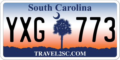 SC license plate YXG773