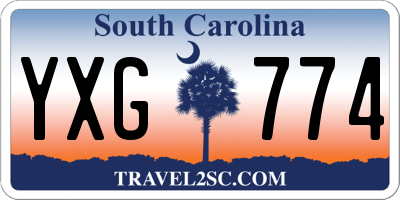 SC license plate YXG774