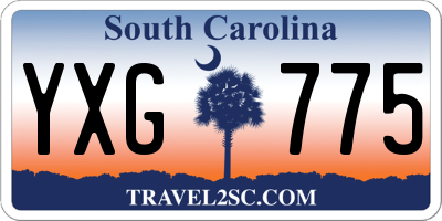 SC license plate YXG775