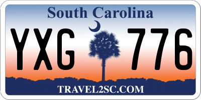 SC license plate YXG776