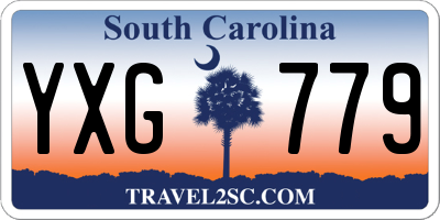 SC license plate YXG779