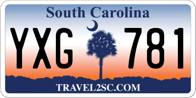 SC license plate YXG781