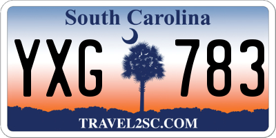SC license plate YXG783