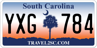 SC license plate YXG784