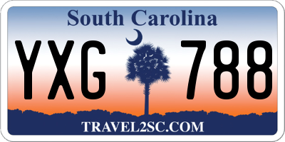 SC license plate YXG788
