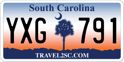 SC license plate YXG791