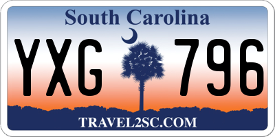 SC license plate YXG796
