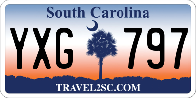 SC license plate YXG797