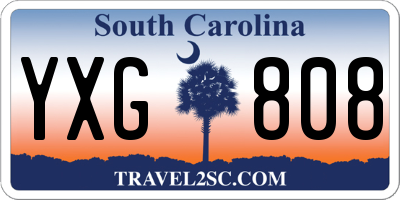 SC license plate YXG808