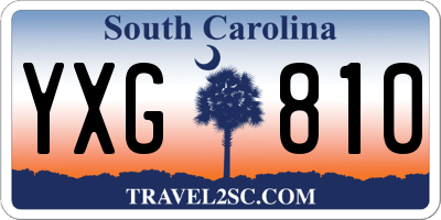 SC license plate YXG810
