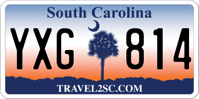 SC license plate YXG814