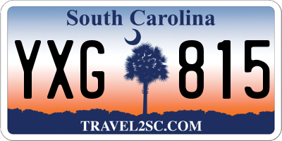 SC license plate YXG815