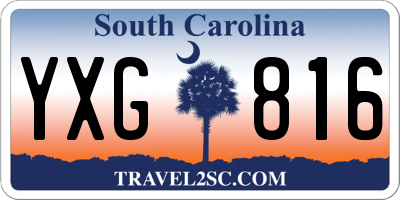 SC license plate YXG816