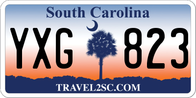 SC license plate YXG823