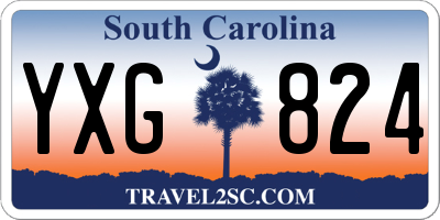 SC license plate YXG824