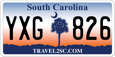 SC license plate YXG826