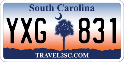 SC license plate YXG831