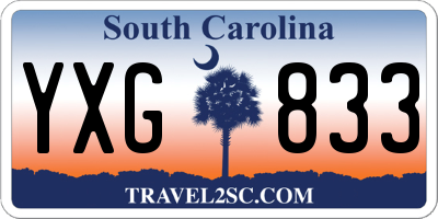SC license plate YXG833