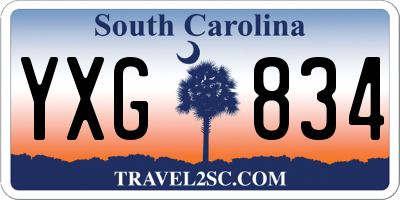 SC license plate YXG834