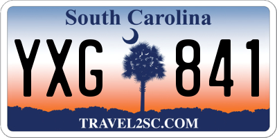 SC license plate YXG841