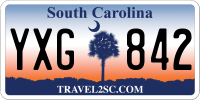 SC license plate YXG842
