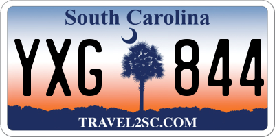 SC license plate YXG844