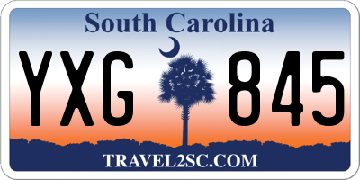 SC license plate YXG845