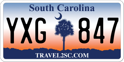 SC license plate YXG847