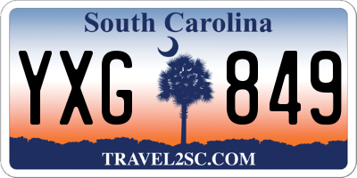SC license plate YXG849