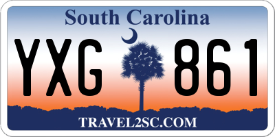SC license plate YXG861