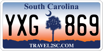 SC license plate YXG869