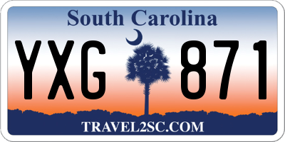 SC license plate YXG871