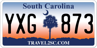 SC license plate YXG873