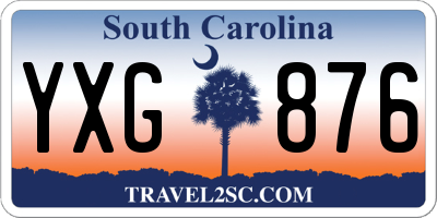 SC license plate YXG876
