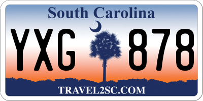 SC license plate YXG878