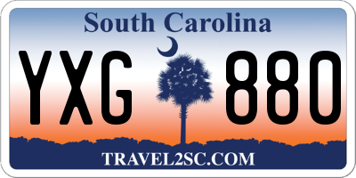 SC license plate YXG880