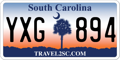SC license plate YXG894