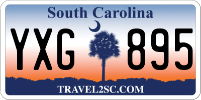 SC license plate YXG895