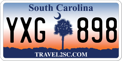 SC license plate YXG898