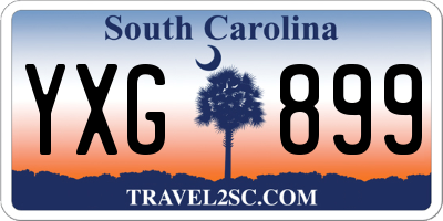 SC license plate YXG899