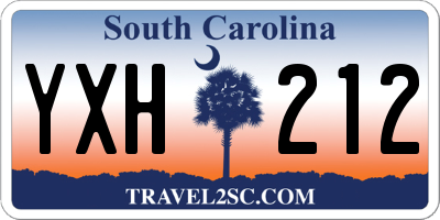 SC license plate YXH212