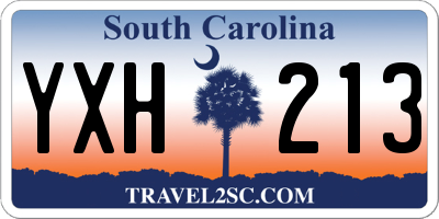 SC license plate YXH213