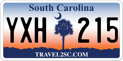 SC license plate YXH215