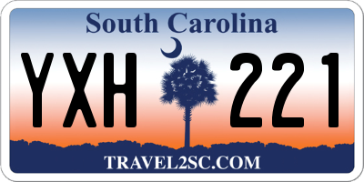 SC license plate YXH221